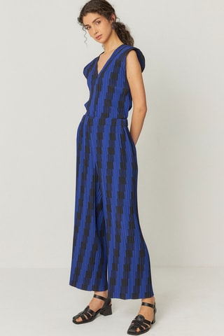 Top plissado Berta - Azul