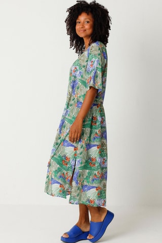 Vestido midi Kora - Multicor