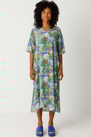 Vestido midi Kora - Multicor