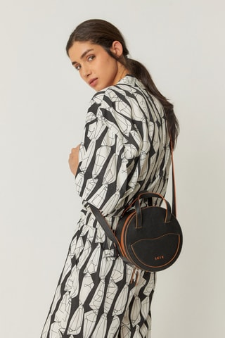 Mala de couro Rodo - Preto