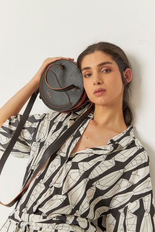 Mala de couro Rodo - Preto