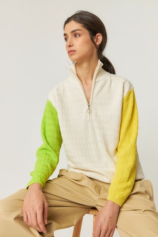 Camisola em algodão biológico Edurte - Bege