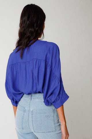 Calças de ganga em algodão biológico Ane - Azul-claro