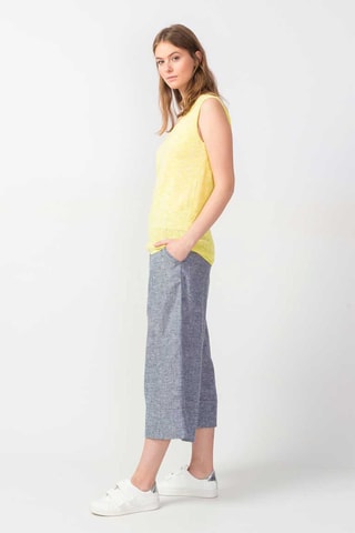 Top em linho Munhoa - Amarelo mesclado - Amarelo