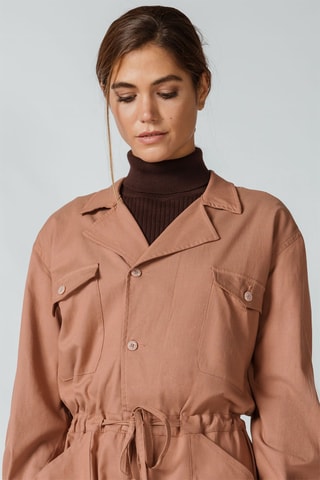 Macacão em algodão biológico Itziar - Castanho-claro - Castanho-claro