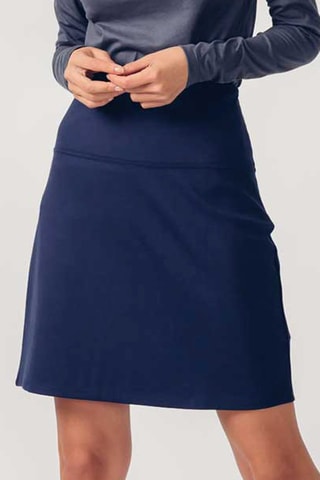 Saia direita Belky - Azul-marinho - Preto