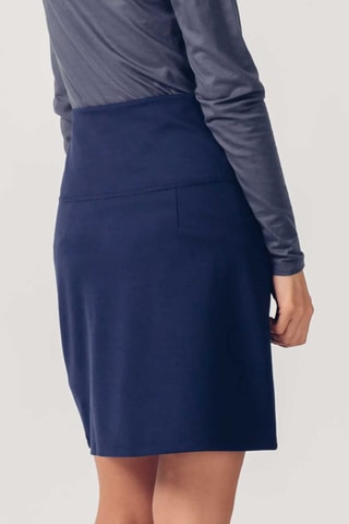 Saia direita Belky - Azul-marinho - Preto
