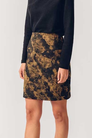 Saia direita Belky - Castanho - Castanho