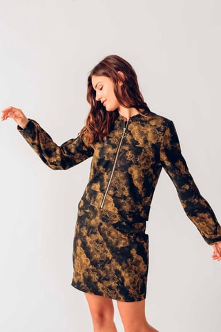 Saia direita Belky - Castanho - Castanho