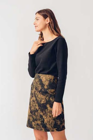 Saia direita Belky - Castanho - Castanho