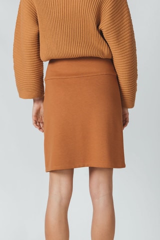 Saia direita Belky - Camel - Castanho