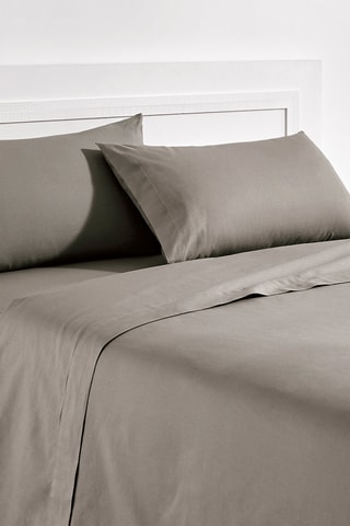 Lenzuolo sotto in cotone 140 fili/cm² - Marrone