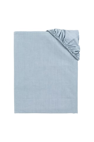 Lenzuolo sotto in cotone 140 fili/cm² - Blu