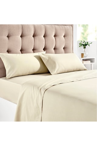 Lenzuolo sotto in cotone 140 fili/cm² - Beige