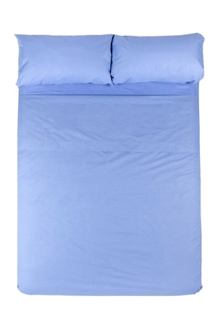 Parure lenzuola in cotone 150 fili/cm² - Blu