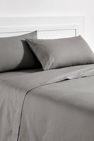 Parure lenzuola in cotone 59 fili/cm² - Grigio