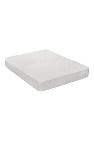 Coprimaterasso in flanella - Bianco