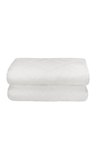 Coprimaterasso in flanella - Bianco