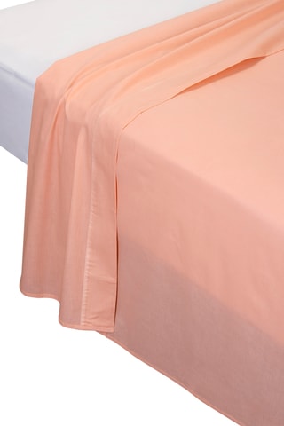 Lenzuolo sopra in cotone 55 fili/cm² - Salmone