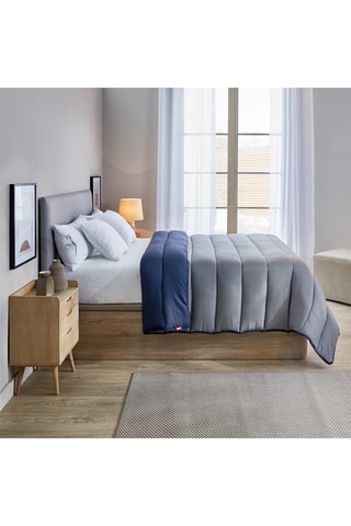 Trapunta - Grigio e blu