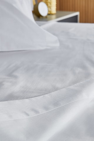 Parure lenzuola in cotone 118 fili/cm² - Bianco