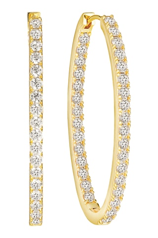 Argolas - Prata banhada a ouro amarelo