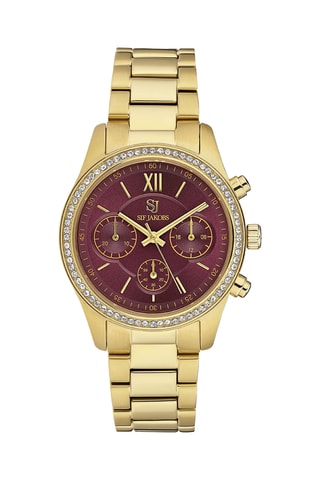 Doublée Geelgouden Quartz Horloge