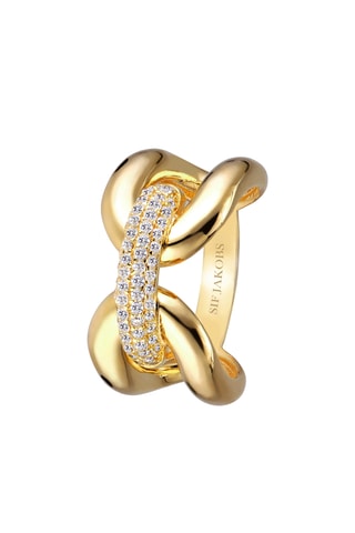 Ring - Zilver Doublé Geelgoud