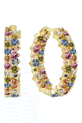 Argolas - Prata banhada a ouro amarelo