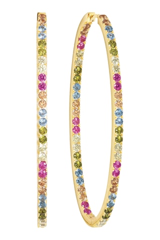 Argolas - Prata banhada a ouro amarelo