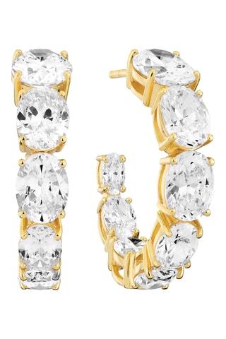 Argolas - Prata banhada a ouro amarelo