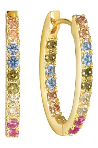 Argolas - Prata banhada a ouro amarelo