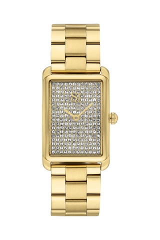 Doublée Geelgouden Quartz Horloge