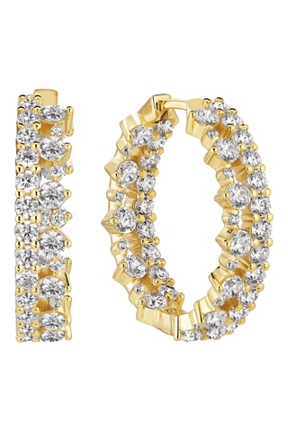 Argolas - Prata banhada a ouro amarelo