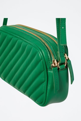 Sac bandoulière en cuir - Vert - Etam