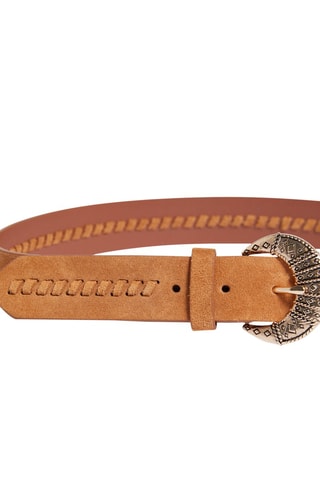 Ceinture en cuir - Marron - Etam