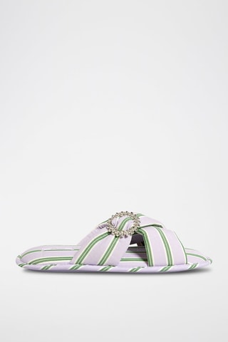 Mules Vail - Mauve et vert - Etam