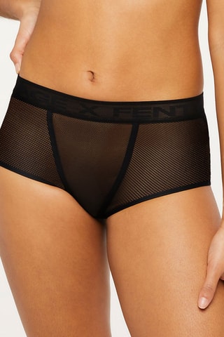 Shorty taille haute Nothin But Net - Noir  - Savage x Fenty