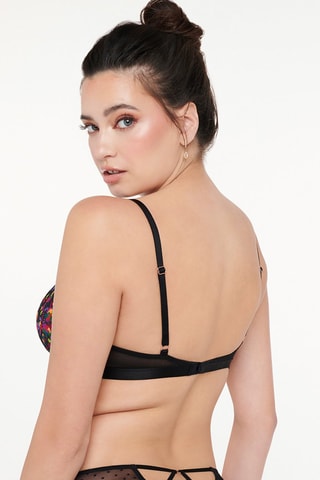 Soutien-gorge Steamy Floral - Noir  - Savage x Fenty