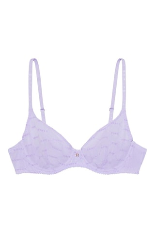 Soutien-gorge Flocked Logo - Violet clair - Savage x Fenty