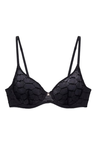 Soutien-gorge Flocked - Noir - Savage x Fenty