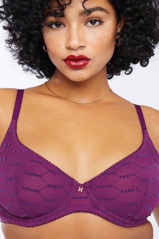 Soutien-gorge Flocked - Violet - Savage x Fenty