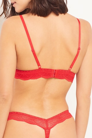 Soutien-gorge push-up Idole - Rouge - Etam