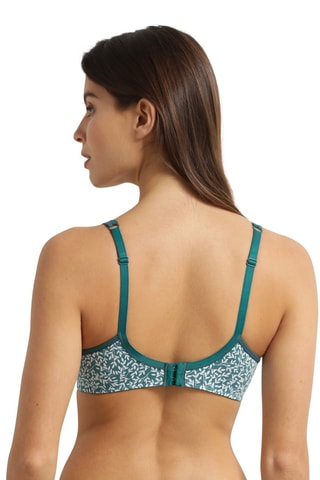 Soutien-gorge Generous Classic - Vert foncé et blanc - Dim