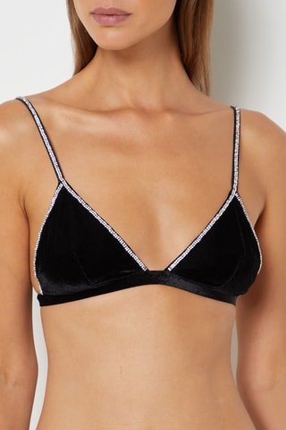 Soutien-gorge en velours Malicieuse - Noir - Etam