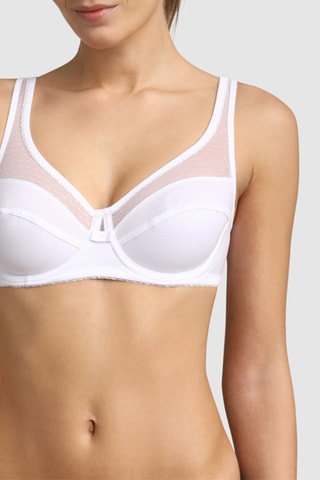 Soutien-gorge ampliforme Generous coton bio - Blanc - Dim
