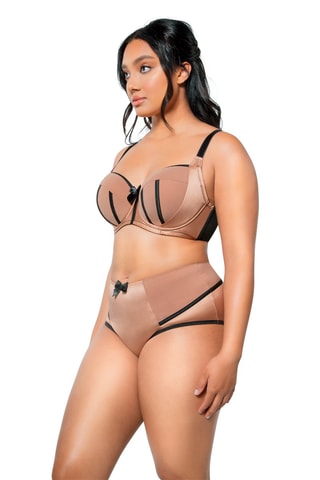 Soutien-gorge ampliforme Charlotte  -  Nude foncé - Parfait