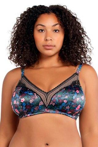 Soutien-gorge ampliforme Jade - Noir et vert - Parfait