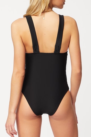 Maillot 1 pièce Long Island Noir - Etam