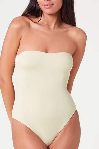 Maillot 1 pièce bustier - Beige - Etam